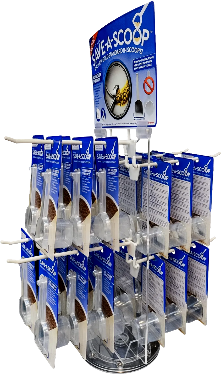 Save-A-Scoop® dealer display rack